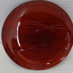 ☆▲食器　お皿　皿　10枚　木　木製　漆塗　箱付き　gの画像