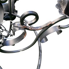 アイアン　シャンデリア　レトロ　ブラックの画像