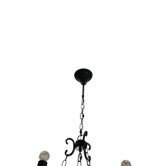 アイアン　シャンデリア　レトロ　ブラックの画像