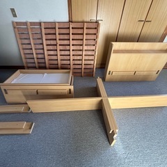 すのこベッド(引き出し付き)の画像