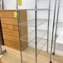 A-830【リユースのサカイ野々市店】ジモティ来店特価‼ メタルラック シルバー クリーニング済みの画像