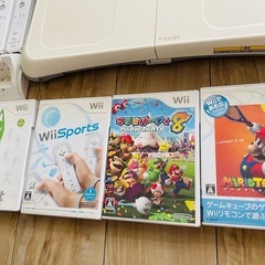 WiiFit ボード　リモコン　充電スタンド　Wiiソフト等セットの画像