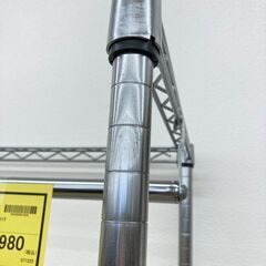 A-831【リユースのサカイ野々市店】ジモティ来店特価‼ メタルラック シルバー クリーニング済みの画像