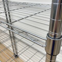 A-831【リユースのサカイ野々市店】ジモティ来店特価‼ メタルラック シルバー クリーニング済みの画像