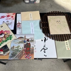 木製タペストリー／色紙つきの画像