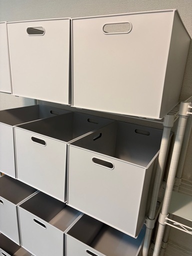 ニトリ バスケット Nインボックス お買い得品 レギュラー グレー 12点