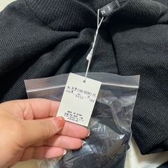 新品❤️ 黒のプリーツワンピース 長袖の画像