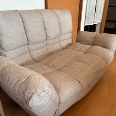 リクライニング2人掛けソファの画像