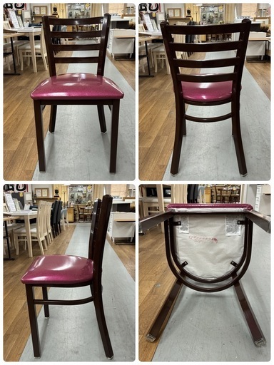 ジモティー限定価格！S102 ⭐ アメリカ製 輸入家具Seating Concepts ダイニングチェア2点セット 幅43cm 美品 
