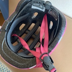 モンベル   キッズヘルメット　女児　ピンクの画像