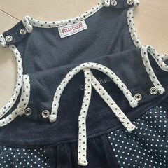 幼児用　90㎝ベロア調ワンピースの画像