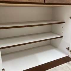湯川家具レンジボード3枚扉【トレファク堺福田店】の画像