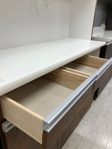 湯川家具レンジボード3枚扉【トレファク堺福田店】