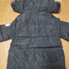 aidiman☆新品タグ付き！ファー付きフードダウンコート[ブラック/サイズ100]の画像