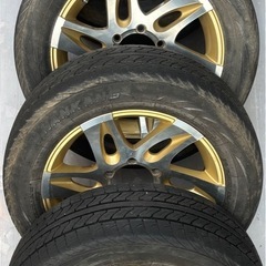 デイトナ　レイズ　アルミホイール４本　ホイールキャップ4個の画像