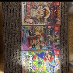 Switch本体とソフト3個の画像