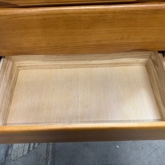 ナチュラル色　木製チェスト　6段タンスの画像