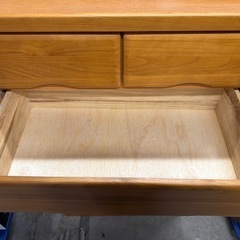 ナチュラル色　木製チェスト　6段タンスの画像