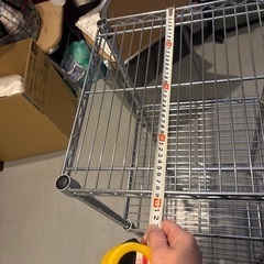 スチールラック3段柵の画像