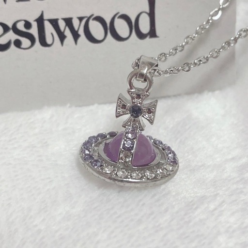 ヴィヴィアン　パープル　タイニーオーブ　ネックレス 1000071840115-11.jpg