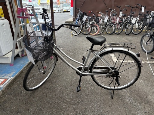 【ジャングル深井店】★自転車 ママチャリ Lapis シルバー 26インチ 堺市（中区 堺区 東区 西区 南区 北区）和泉市 河内長野