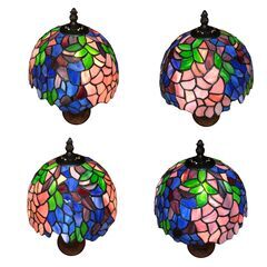 25R538 ジ4 ステンドグラスランプ スタンドライト アンティーク インテリア 照明 中古品の画像