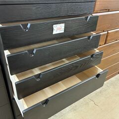 【リサイクルショップどりーむ荒田店】No.4740 タンス 衣類収納 オシャレな黒色だよの画像