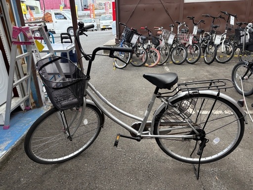 【ジャングル深井店】★自転車 ママチャリ シルバー 26インチ 堺市（中区 堺区 東区 西区 南区 北区）和泉市 河内長野市 富田林市