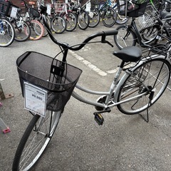 【ジャングル深井店】★自転車 ママチャリ シルバー 26インチ 堺市（中区 堺区 東区 西区 南区 北区）和泉市 河内長野市 富田林市 松原市 狭山市 深井 【FU3077】の画像