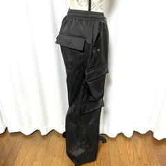 メンズ　カーゴパンツ　ワイド　ナイロン　Lの画像