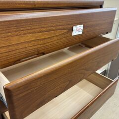 【リサイクルショップどりーむ荒田店】No.4772 タンス ウッド調６段  衣類収納の画像