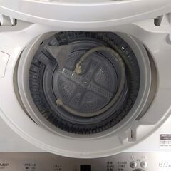 SHARP 全自動洗濯機 6.0kg ES-GE6H 2024年製 シャープ 6kg 生活家電 札幌市 中央区 南12条の画像