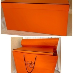 エルメス　大型空箱　ショッパー付き　ギフトボックスの画像