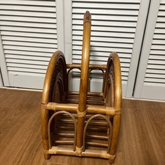 雑誌　新聞紙　雑貨　スリッパ入れ 入れ物　アンティーク収納の画像