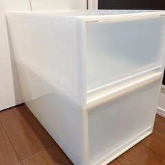 無印良品 ポリプロピレン　衣装ケース 2個セット　　の画像