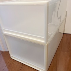 無印良品 ポリプロピレン　衣装ケース 2個セット　　の画像
