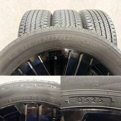 新車外し 2025年製【YK G055 225/55R18】夏タイヤ【三菱 デリカD:5 シャモニー 純正ホイール 18インチ 7J5HPCD114.3+38】ブラック (MTW405)クレジットカード QRコード決済可能の画像