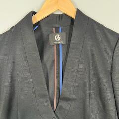 Paul Smith ポール・スミス ノーカラージャケット ポリエステル ブラック レディース 38【古着】【中古】の画像