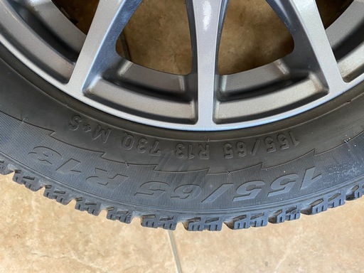 PIRELLI スタッドレスタイヤ　155/65R13 アルミホイール付4本セット