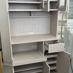 ★リユースのサカイ千葉中央店★  レンジボード ブラウン H183×D42×W90 クリーニング済み TC5740の画像