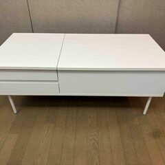 エアリゾーム ローテーブル 天板昇降式 収納付 北欧 モダン おしゃれテーブルの画像