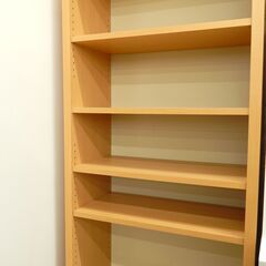 Fresco 本棚 ブックシェルフ オープン棚 引出し付き 背板有り 幅84cm 北欧風  /札幌市清田区の画像