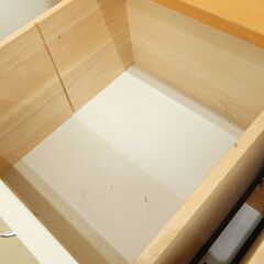 Fresco 本棚 ブックシェルフ オープン棚 引出し付き 背板有り 幅84cm 北欧風  /札幌市清田区の画像