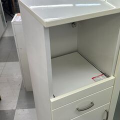 ★リユースのサカイ千葉中央店★  レンジ台 ホワイト H115×D40×W80 クリーニング済み TC5741の画像