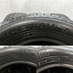 GOODYEAR ICENAVI7 195/65R16 16インチ スタッドレス 4本 21年製 ライズ ロッキー アテンザスポーツワゴン レックス等　(MTI987)クレジットカード QRコード決済可能の画像