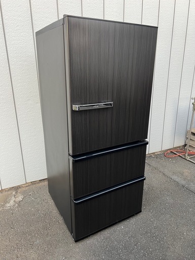 美品■2022年製 アクア 3ドア冷凍冷蔵庫 272L■AQUA AQR-SV27M 3ドア冷蔵庫 旬鮮チルド■中段が冷凍室 2～3人向け冷蔵庫 ウッドブラック