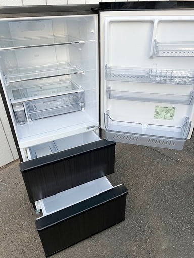 美品■2022年製 アクア 3ドア冷凍冷蔵庫 272L■AQUA AQR-SV27M 3ドア冷蔵庫 旬鮮チルド■中段が冷凍室 2～3人