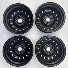 スチールホイール　鉄チン　４本の画像