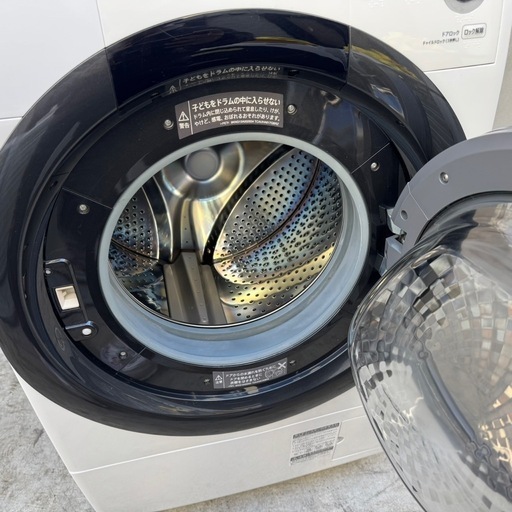 34⭐️2021年製★シャープ　ドラム式洗濯機　7KG 熱乾燥一人暮らしコンパクト 34⭐️2021年製☆シャープ ドラム式洗濯機 7KG 熱乾燥 一人暮らし 購入