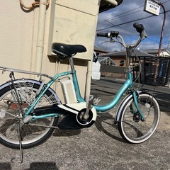 🉐517🉐バッテリー長持ち🉐🉐 ブリヂストン 20インチ 電動自転車🈹現車確認🉑の画像